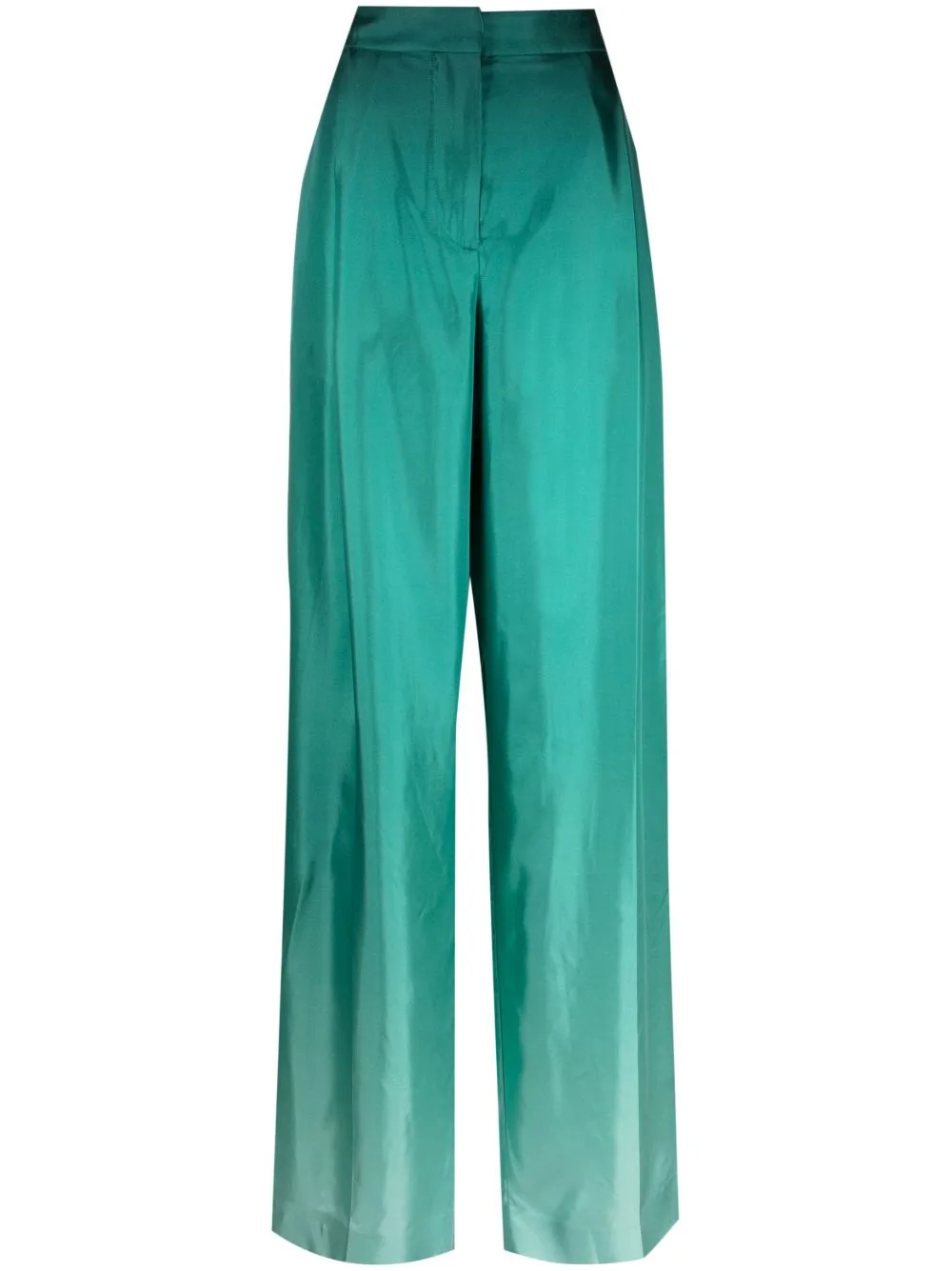 Ombré-Effect Silk Palazzo Trousers by Oscar de la Renta