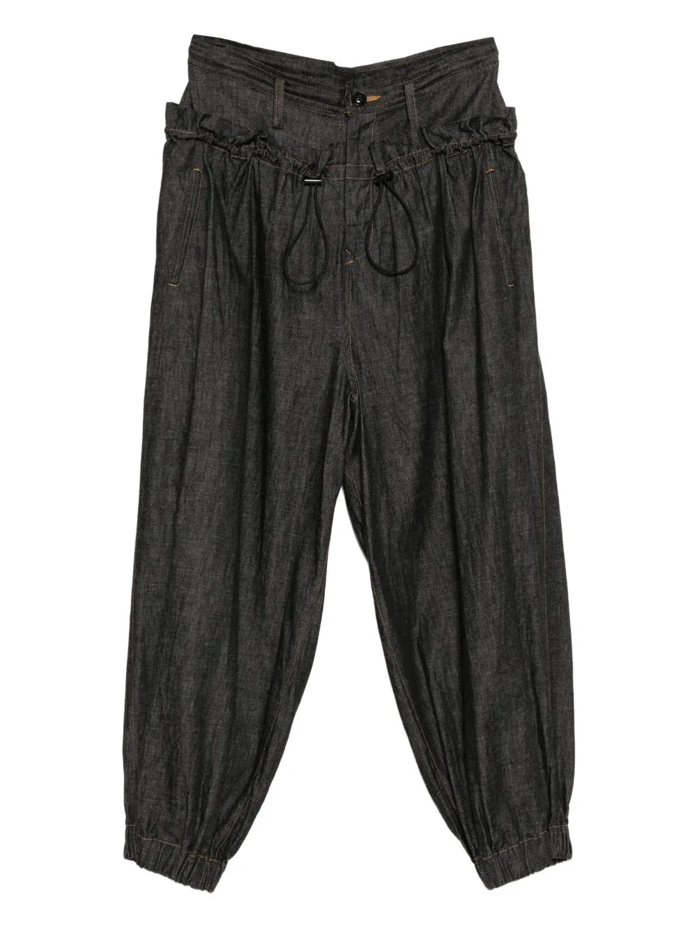 Waist-Gathered Jeans by Y's