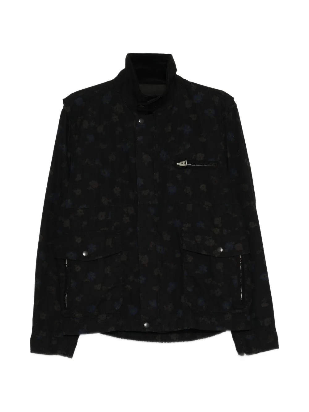 Floral-Print High-Neck Jacket by sacai