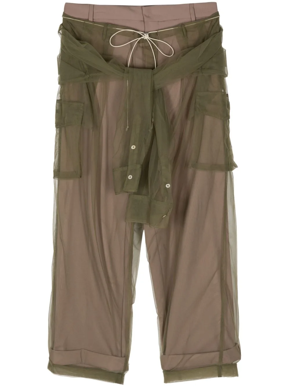 Straight-Leg Tulle Trousers by ACT N°1
