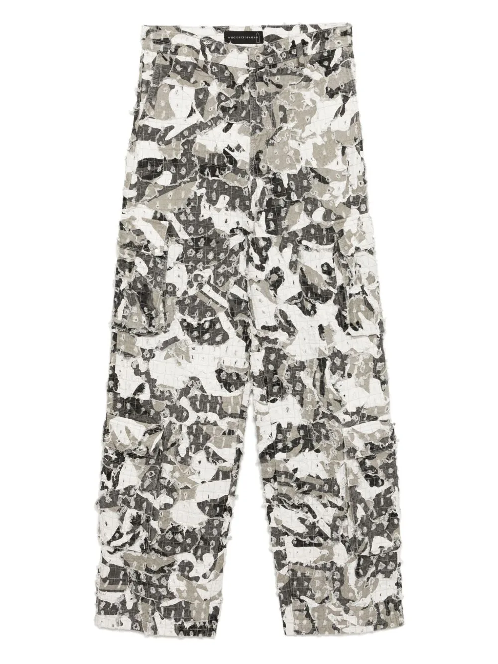 Micro Distressed Cargo Trousers by Who Decides War