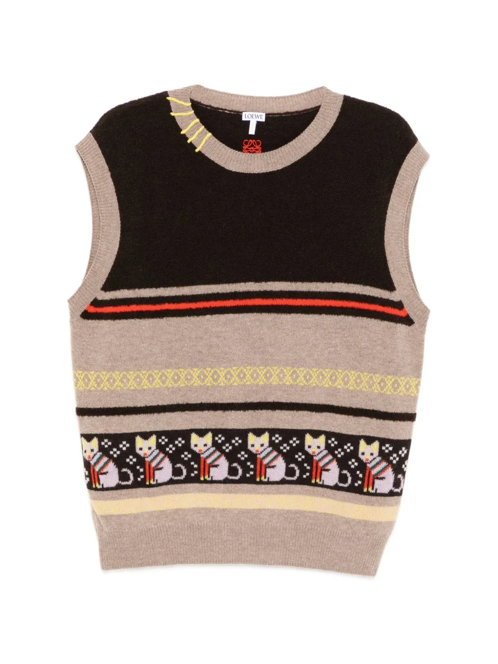 Vest in Wool and Cashmere by LOEWE