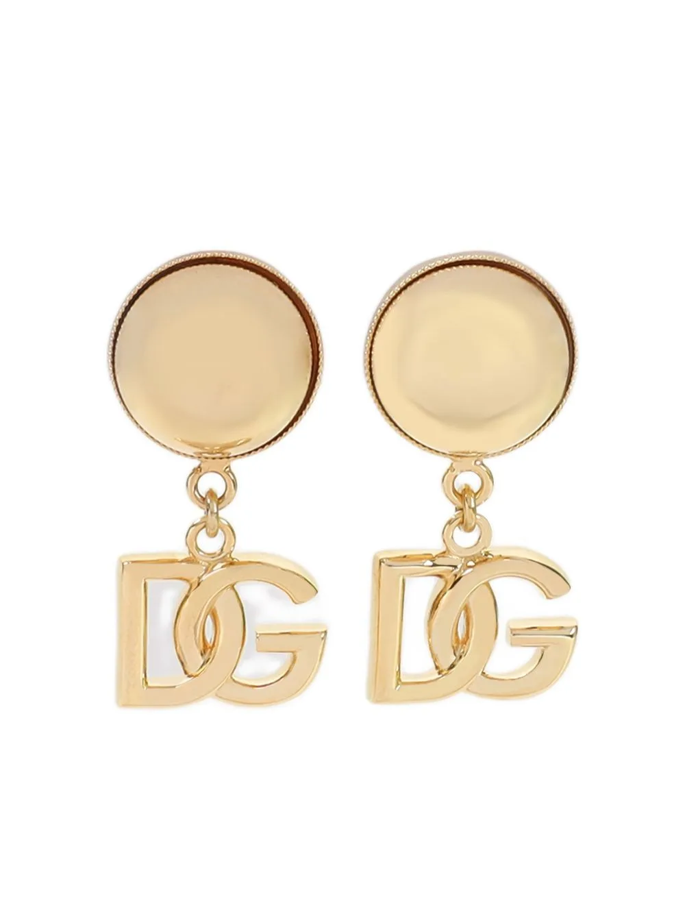 Logo Drop Earrings by Dolce & Gabbana
