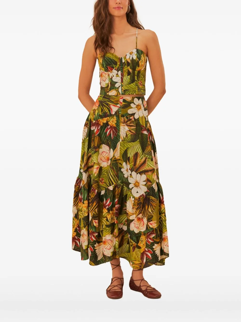 Botanical Forest-Print Crop Top by FARM Rio