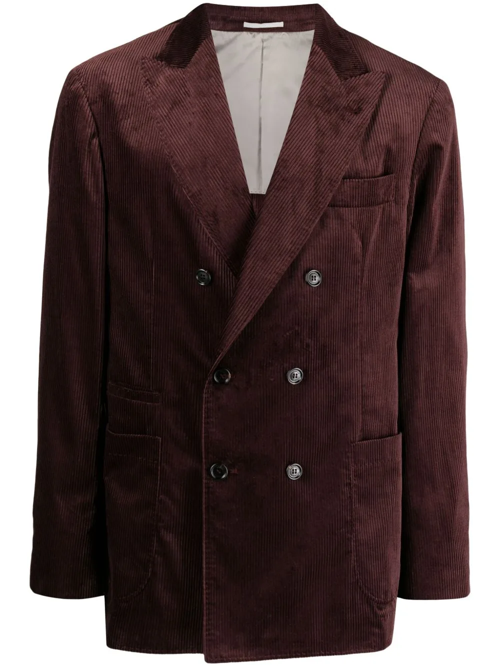 Sea Island Double-Breasted Corduroy Blazer by Brunello Cucinelli