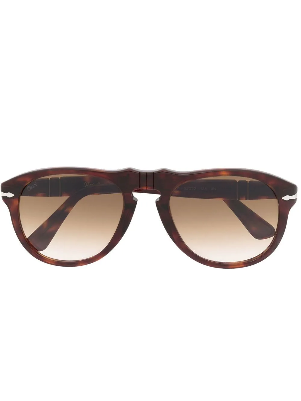 Tortoiseshell Round-Frame Sunglasses by Persol