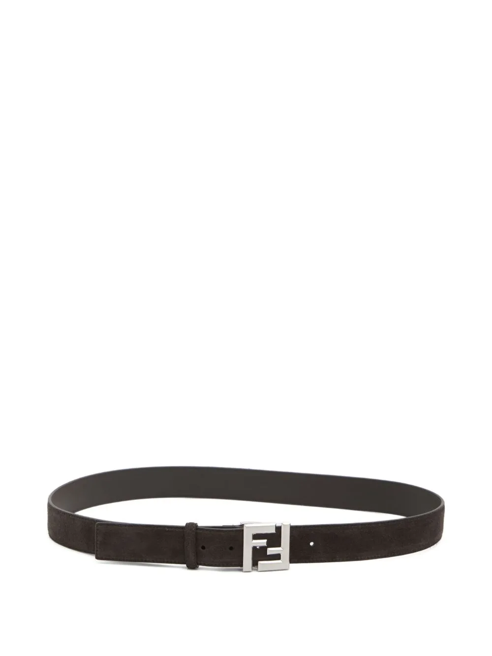 FF-buckle Suede Belt by FENDI