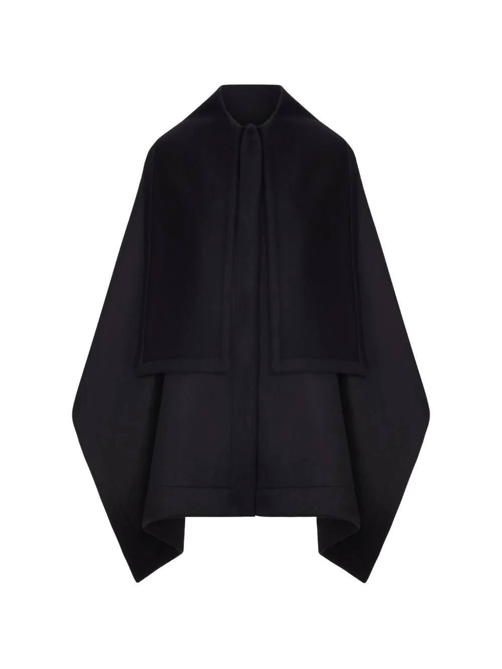 Layered Wool Cape Coat by Giorgio Armani