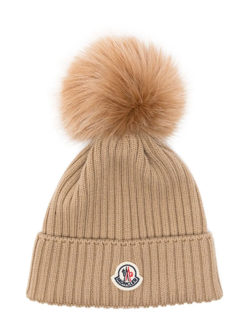 Pompom Ribbed Beanie by Moncler Enfant