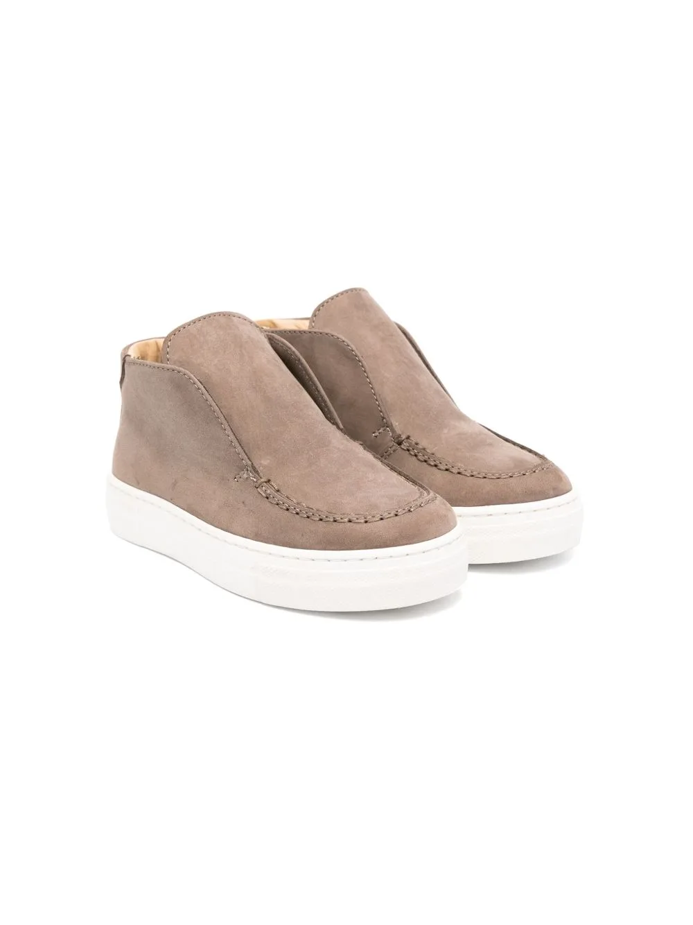 Leather Slip-On Ankle Boots by Andrea Montelpare