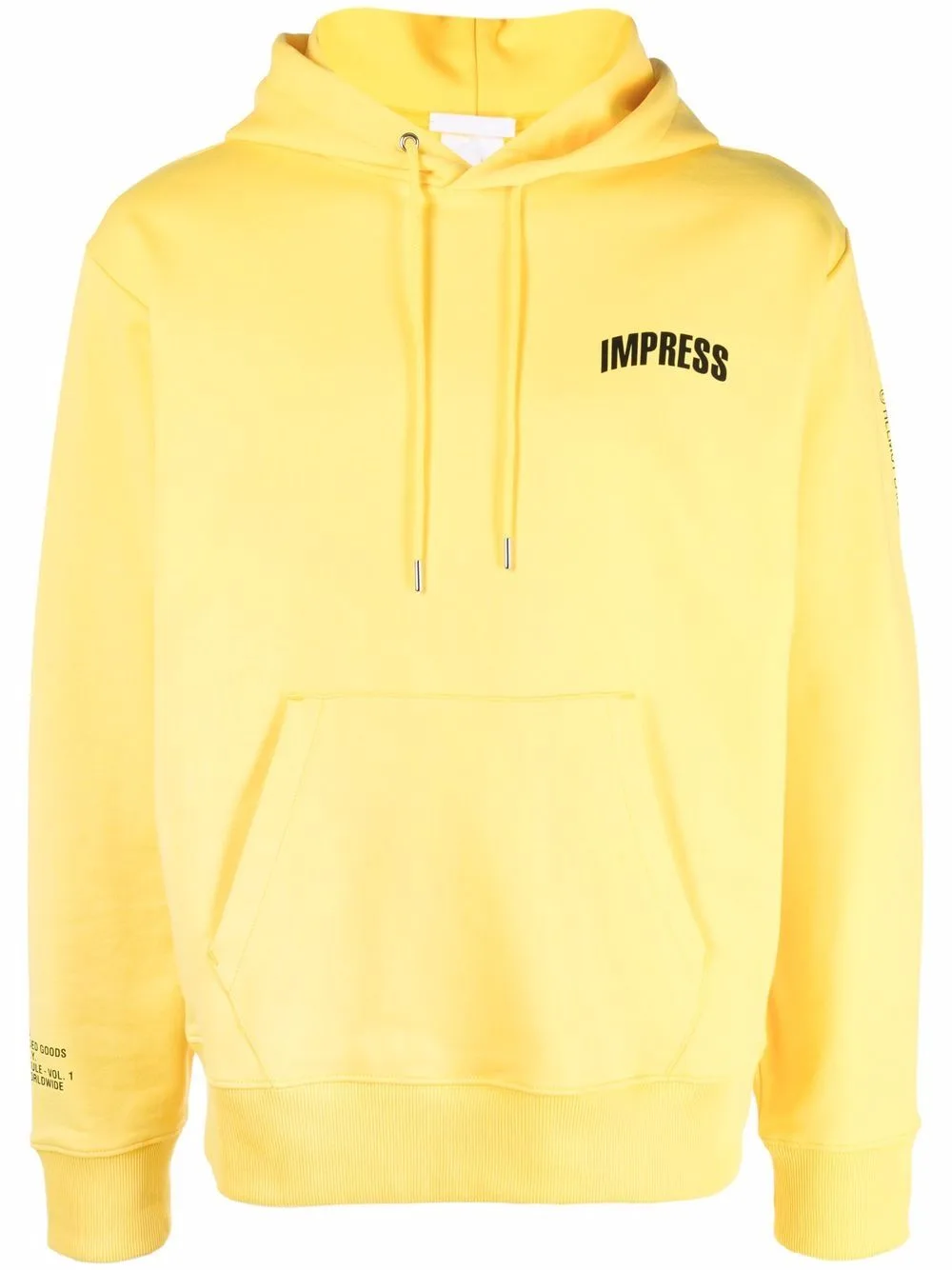 Slogan-Print Cotton Hoodie by Helmut Lang