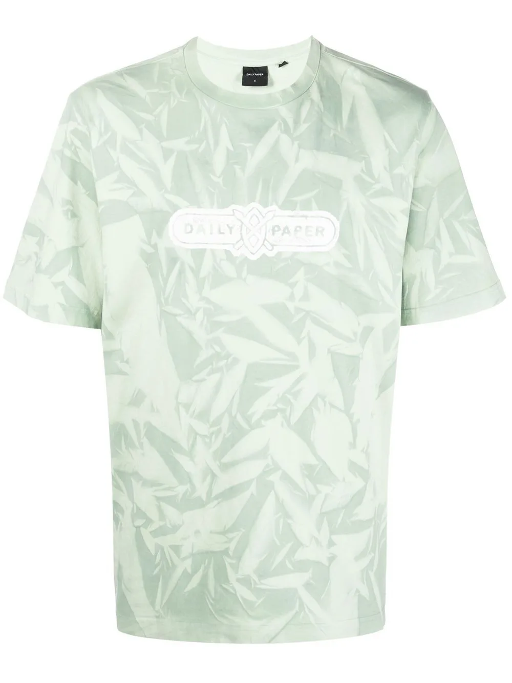Menef Logo-Print Crease T-Shirt by Daily Paper