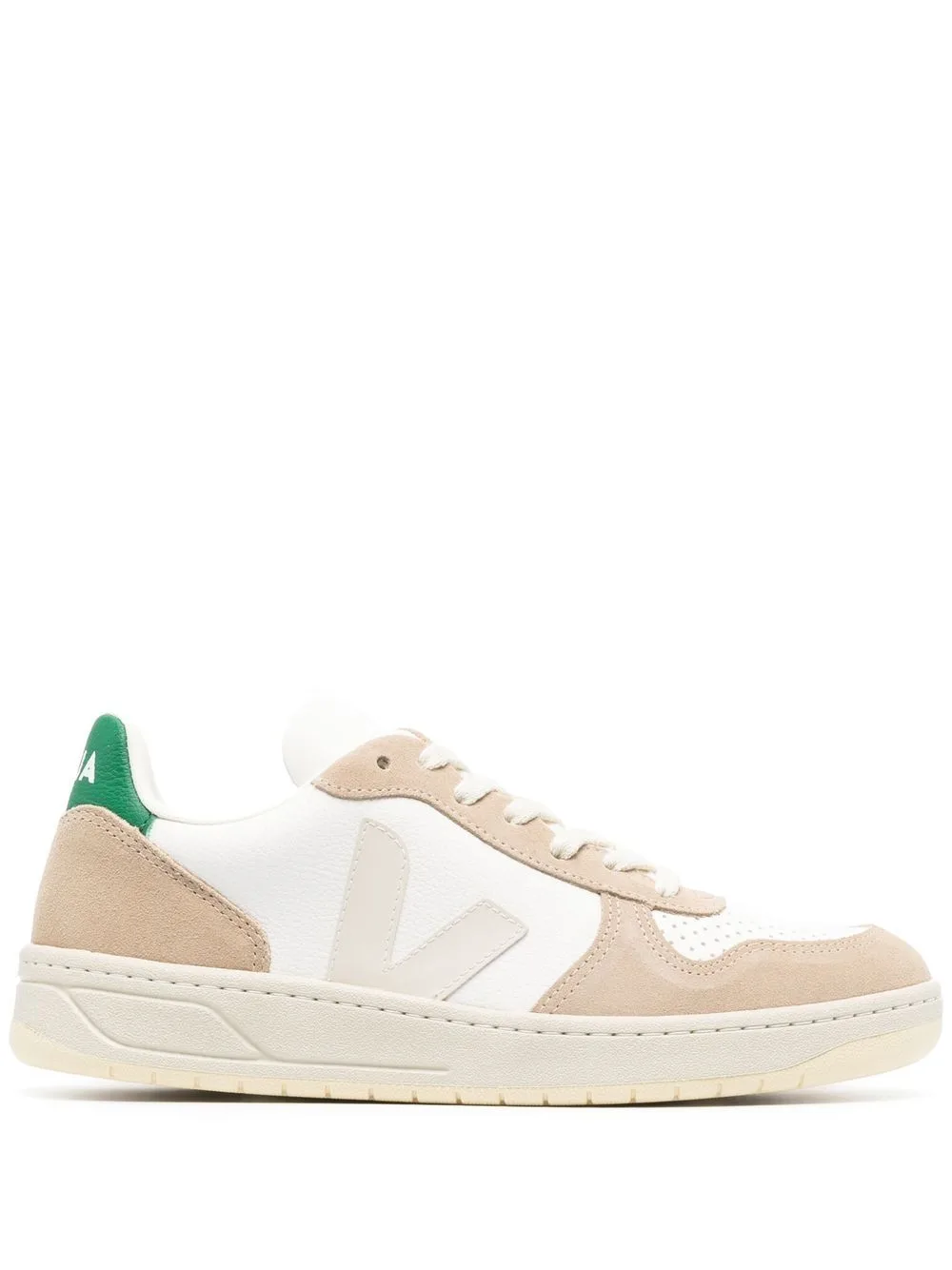 V-10 Panelled Lace-Up Sneakers by VEJA