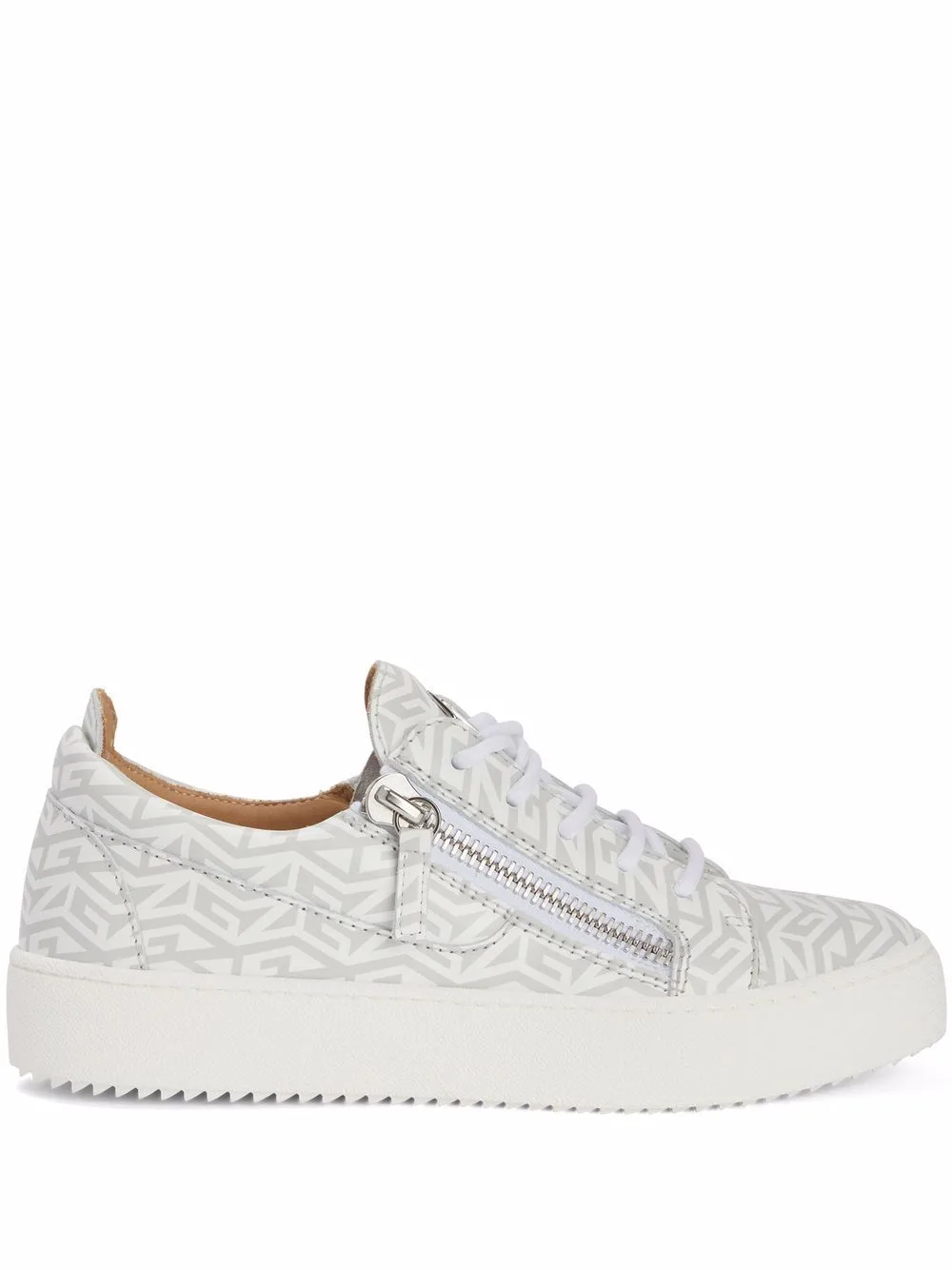 Frankie Monogram Low-Top Sneakers by Giuseppe Zanotti