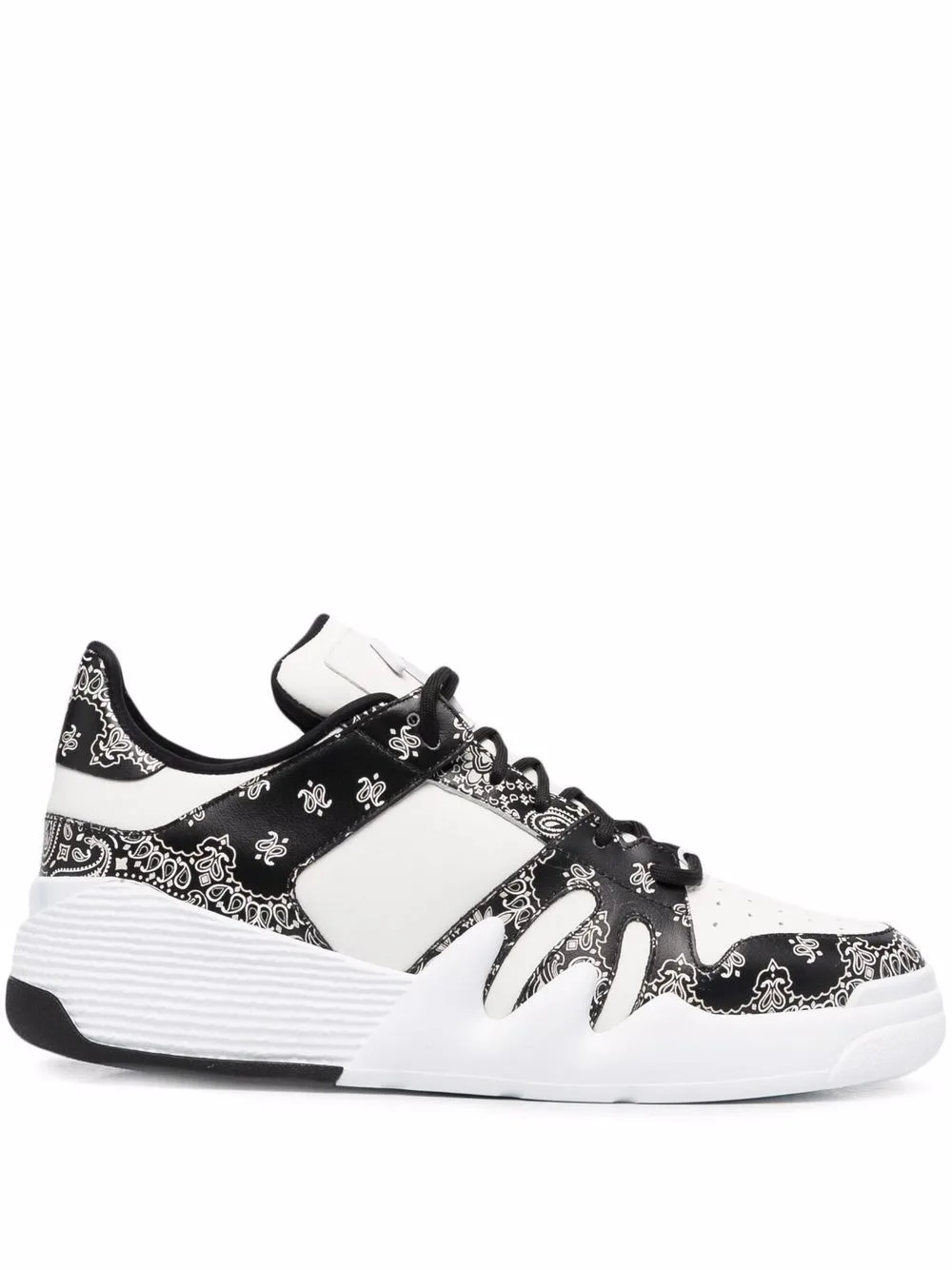 Bandana-Print Low-Top Sneakers by Giuseppe Zanotti