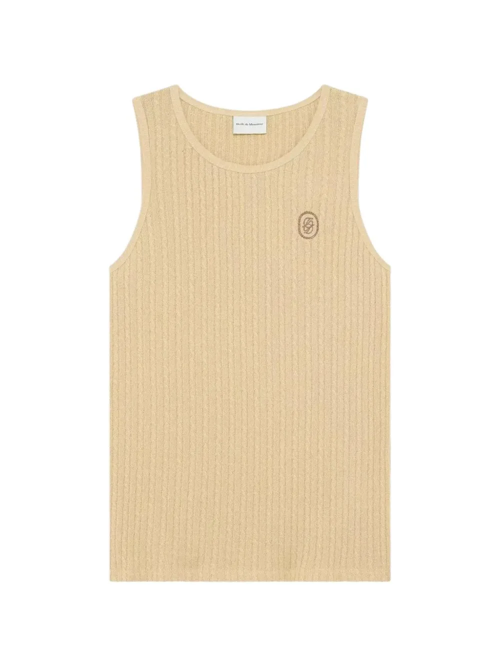 The Mirror Cable-Knit Tank Top by Drôle De Monsieur