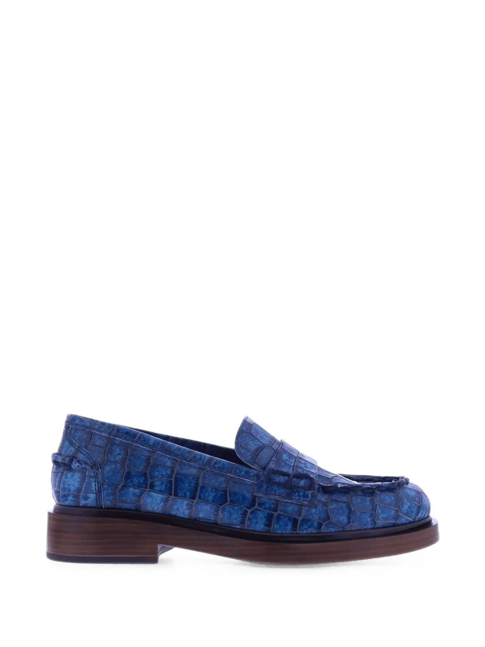 Crocodile-Effect Slip-On Loafers by PONS QUINTANA