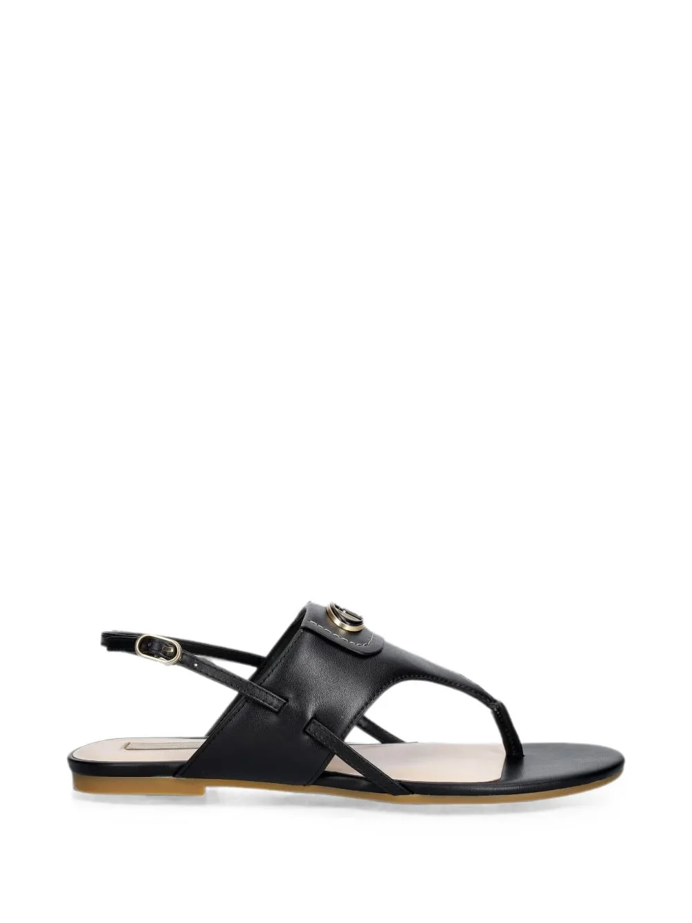 Logo-Plaque Buckled-Strap Sandals by LIU JO