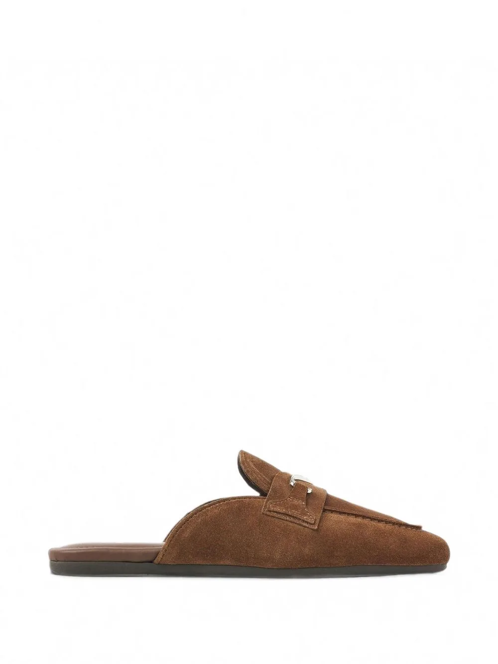 Joan Logo-Plaque Suede Slippers by Nubikk