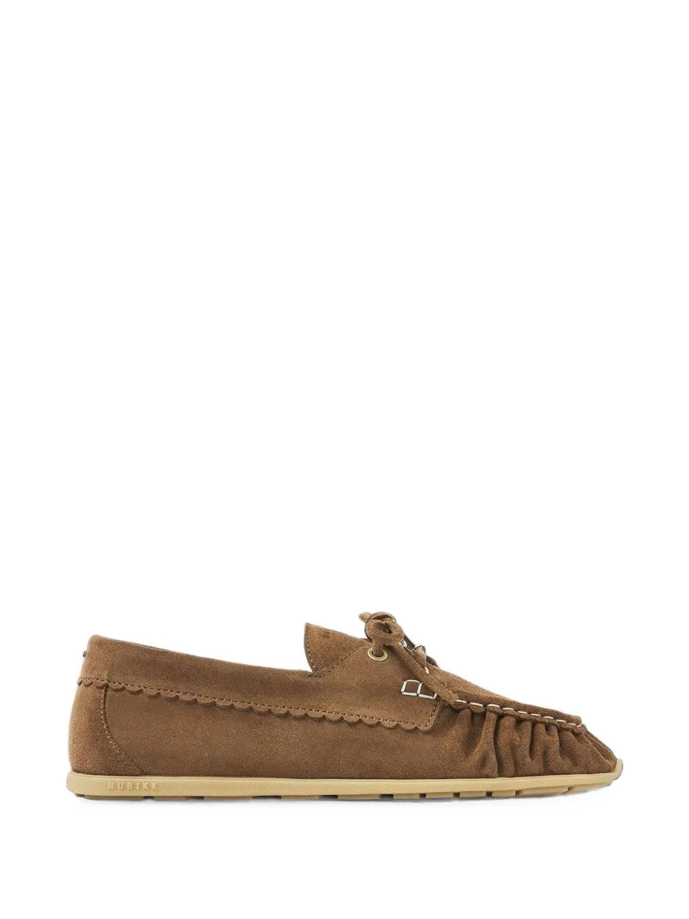 Riley Jade Scalloped-Edge Loafers by Nubikk