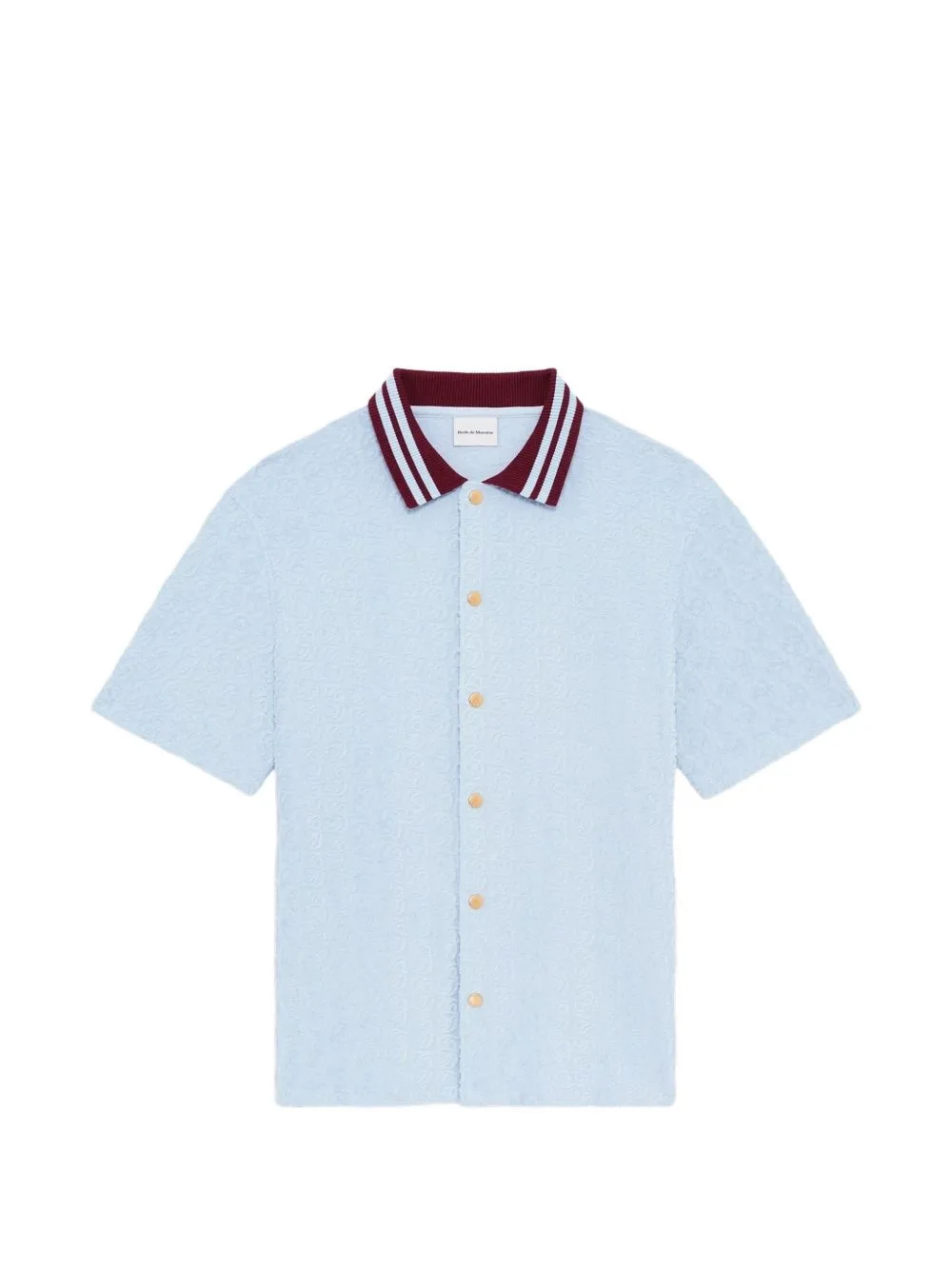Monogram-Print Short-Sleeve Shirt by Drôle De Monsieur