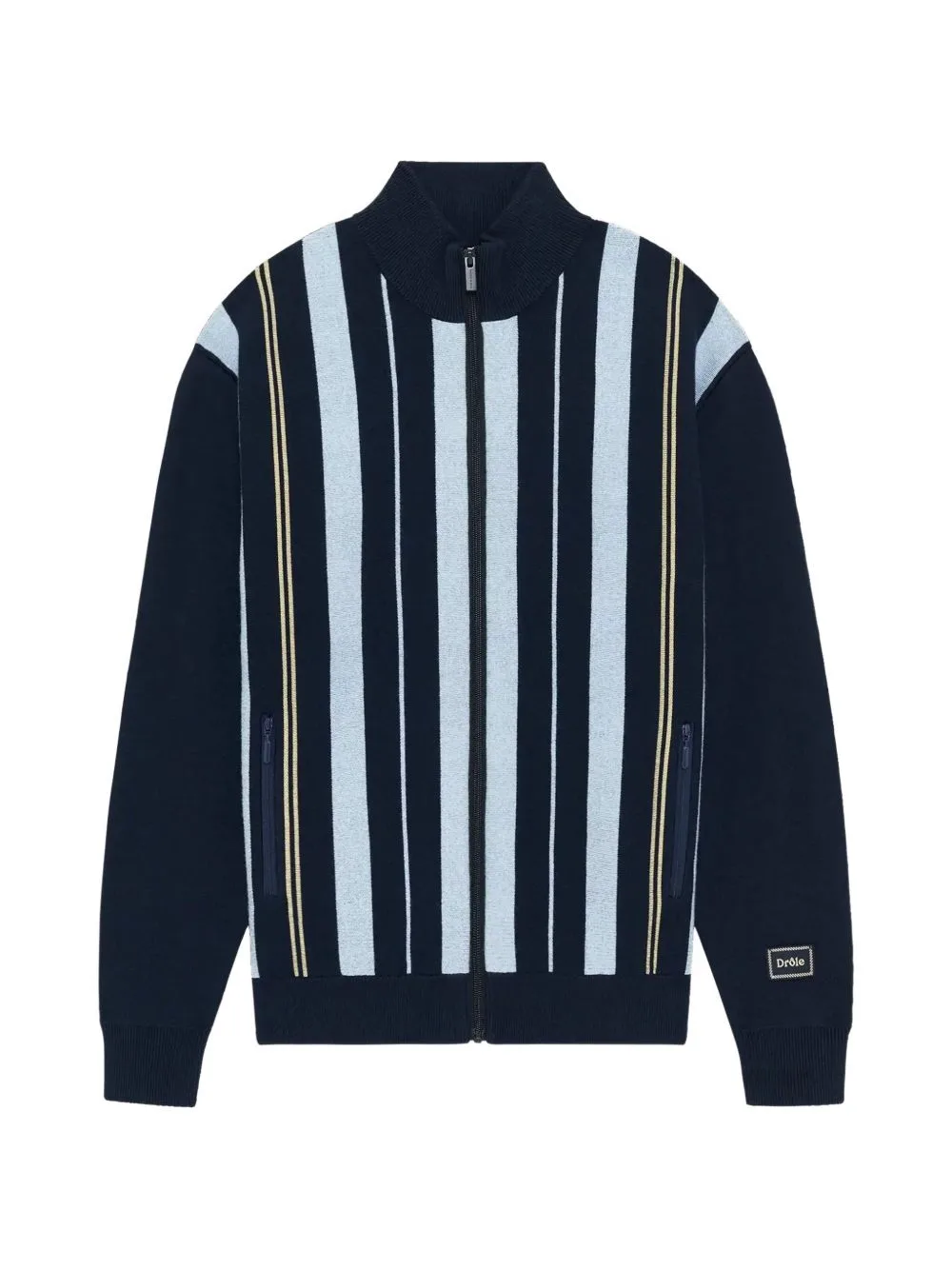 Striped Zip-Up Sweater by Drôle De Monsieur