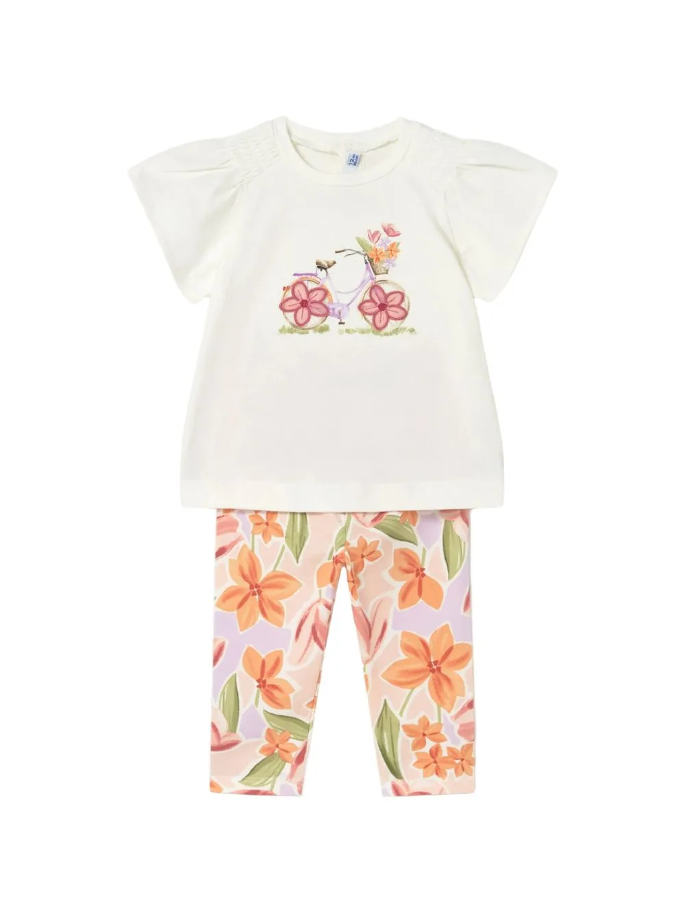 Floral-Print Leggings Set by Mayoral