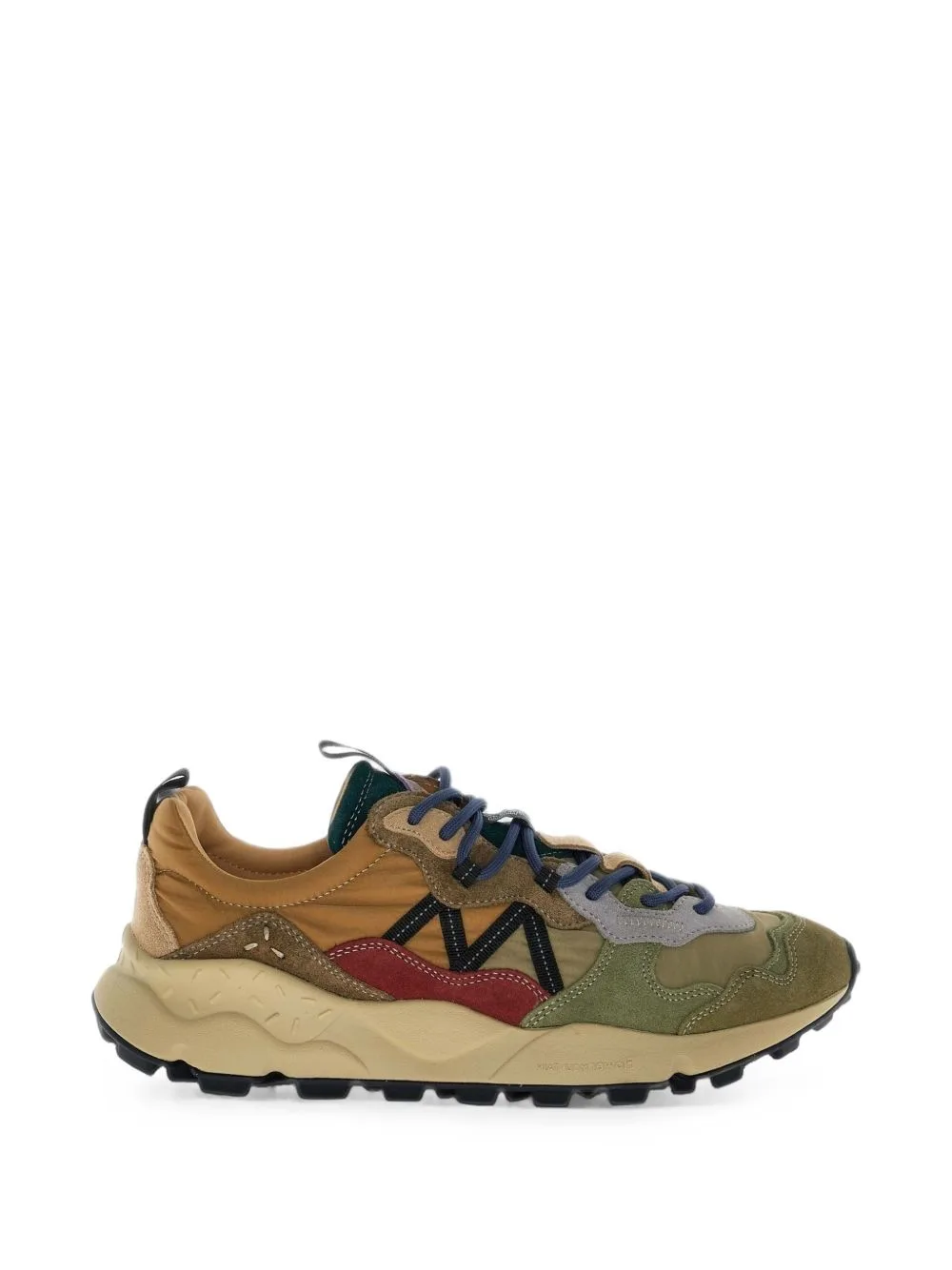 Lenzan Suede-Panelled Sneakers by FLOWER MOUNTAIN