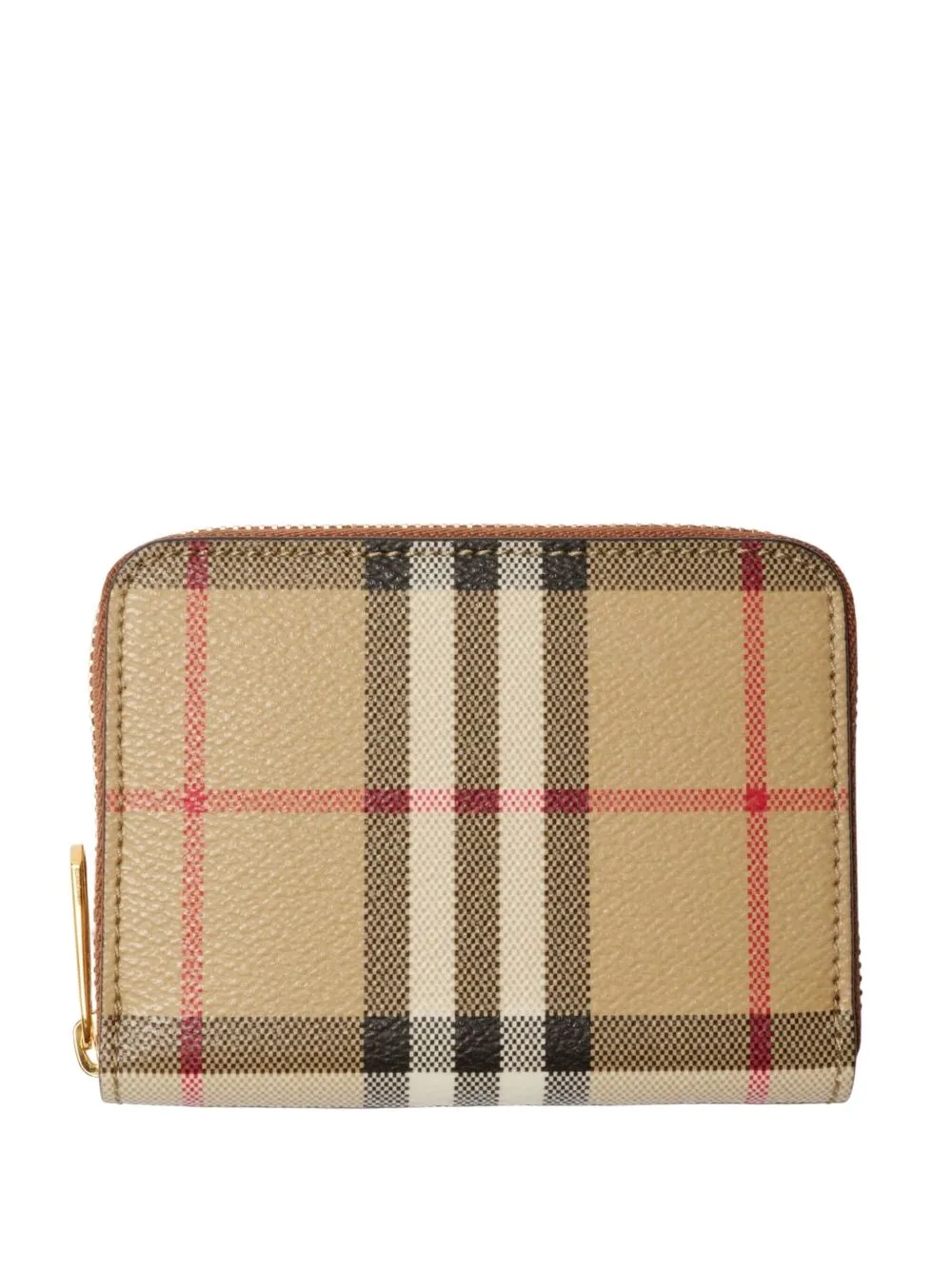 Small Check Zip Wallet by Burberry