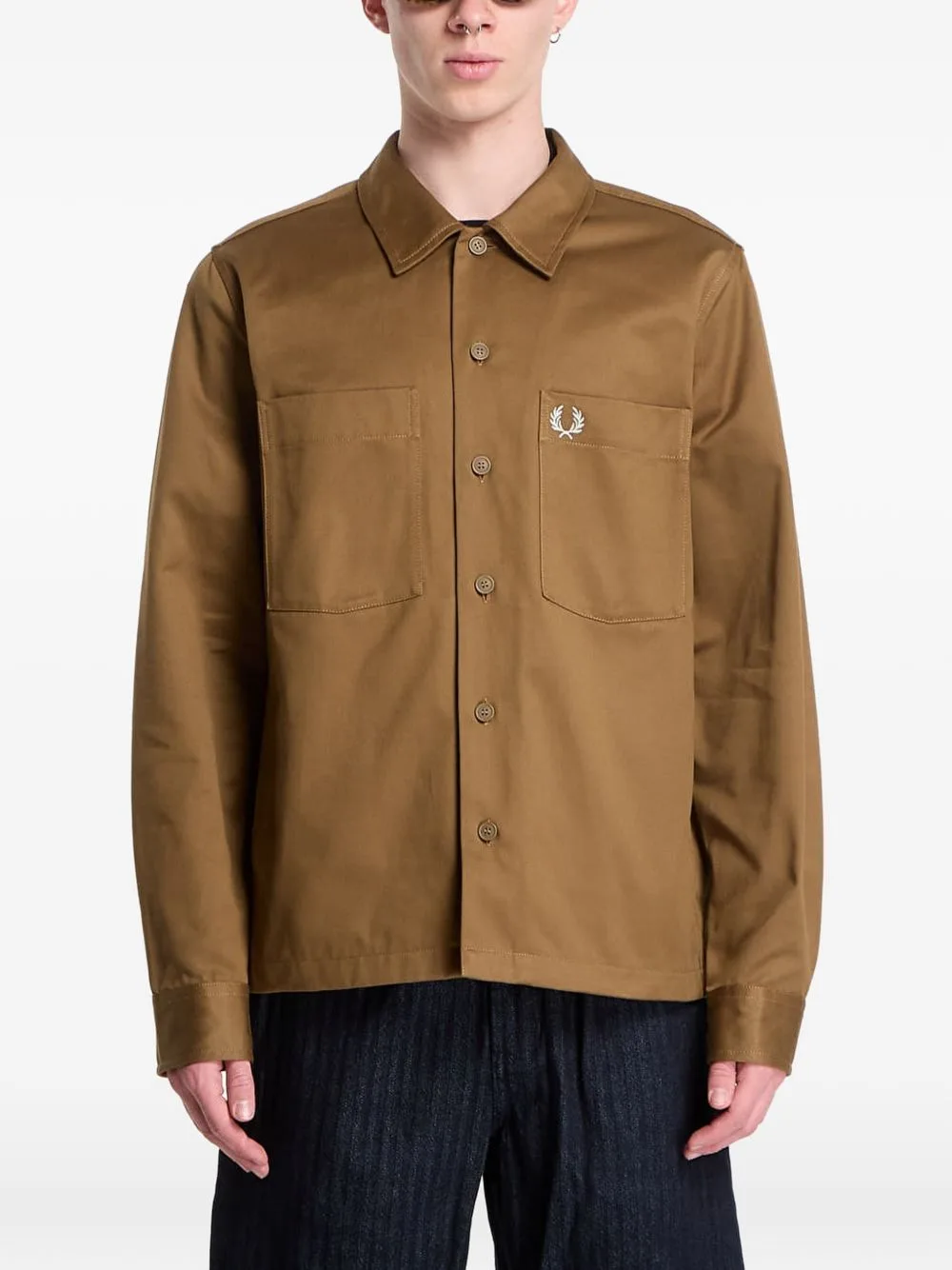 Twill Overshirt Jacket by Fred Perry