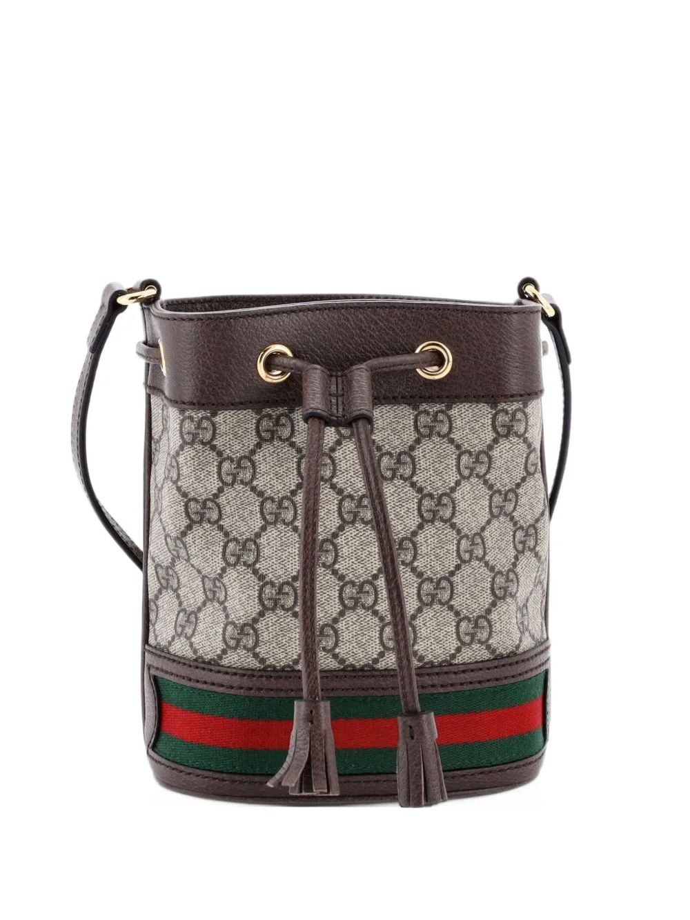 Ophidia GG Coated Canvas Mini Bucket Bag by Gucci Pre-Owned
