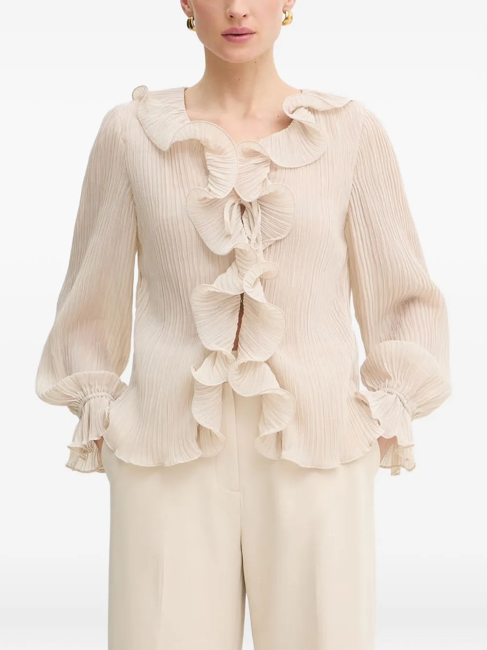 Chiffon Ruffle Blouse by GUESS USA