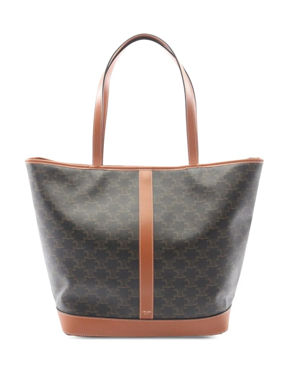 2010-2026 Medium Triomphe Coated Canvas Cabas Tote Bag by Celine Pre-Owned
