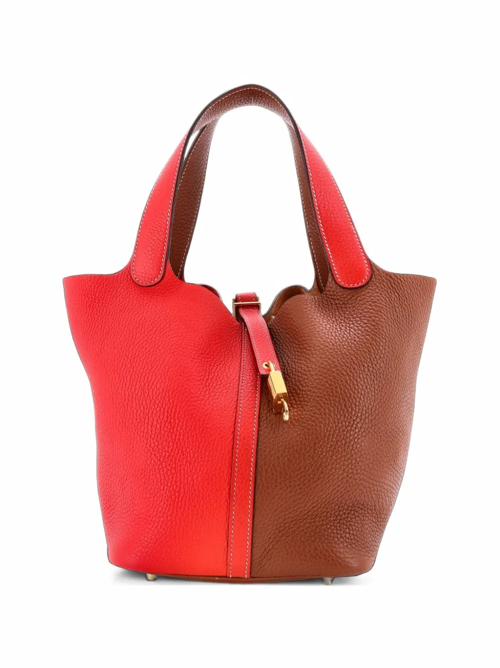 Picotin Lock Bag Bicolor Clemence mm Bucket Bag