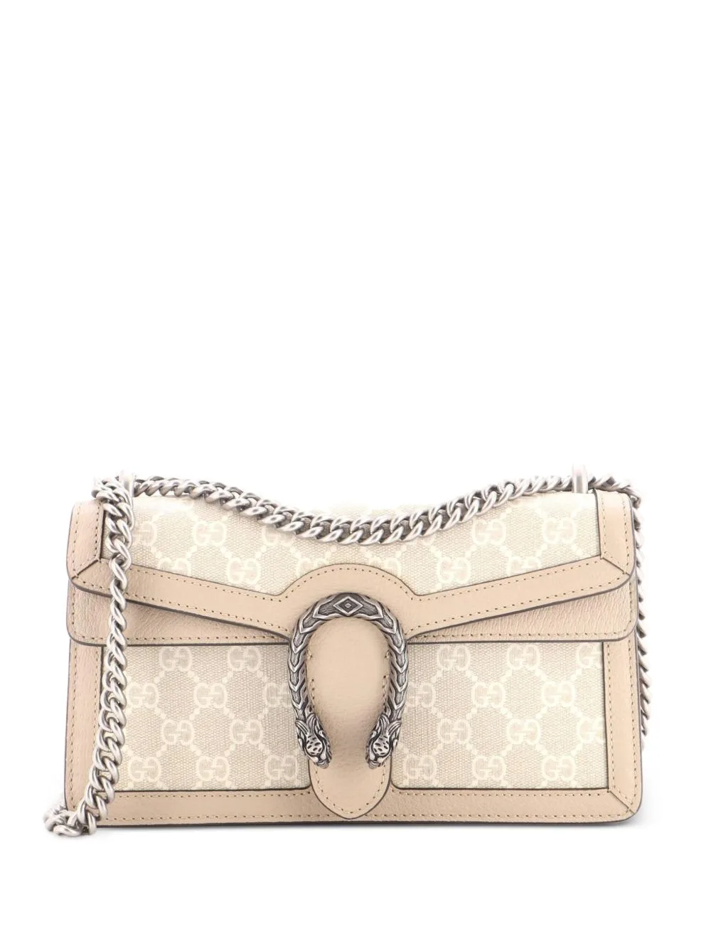 Dionysus Bag GG Coated Canvas with Leather Small Shoulder Bag by Gucci Pre-Owned