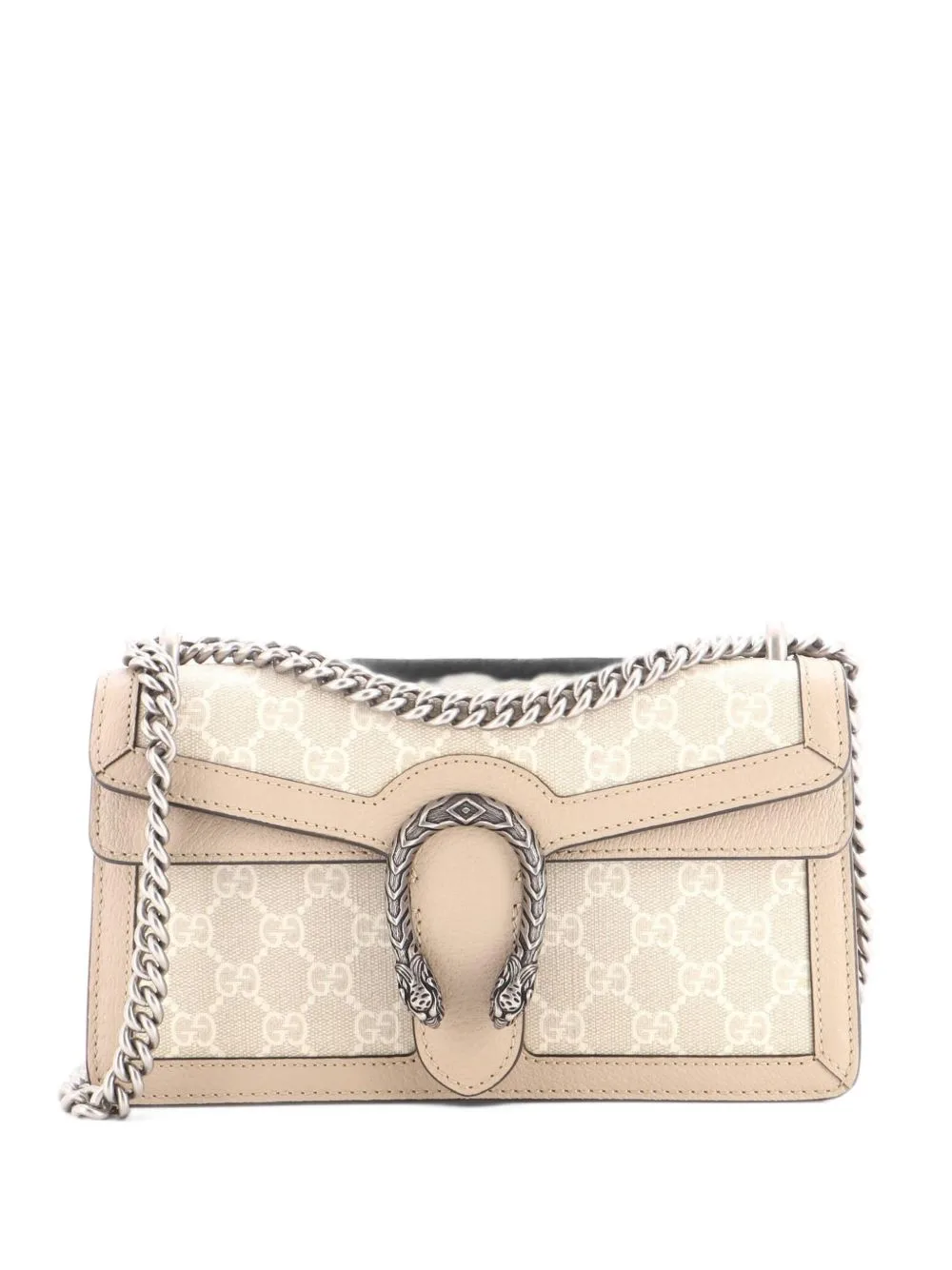 Dionysus Bag GG Coated Canvas with Leather Small Shoulder Bag by Gucci Pre-Owned
