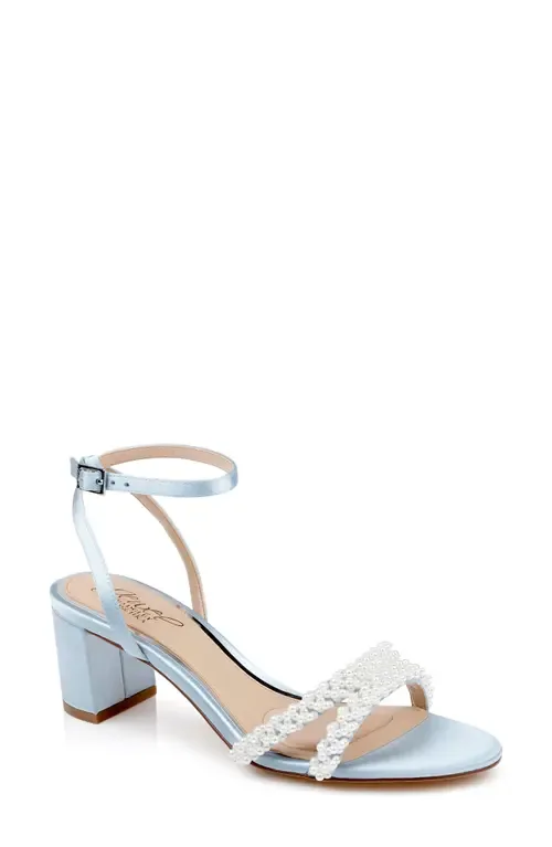 Ninnette Embellished Ankle Strap Sandal by Jewel Badgley Mischka