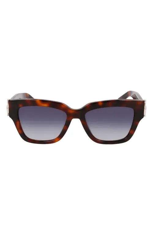 53mm Gradient Modified Rectangular Sunglasses by Longchamp