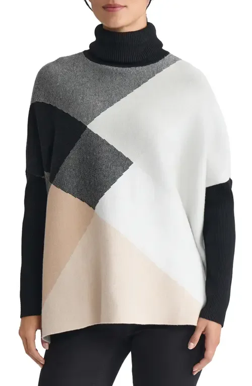 Jacquard Turtleneck Sweater by Jones New York