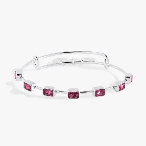 October Birthstone Emerald Cut Bangle by Alex and Ani