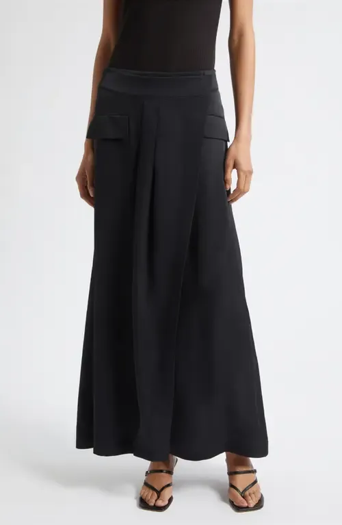 Faux Wrap Maxi Skirt by Ramy Brook