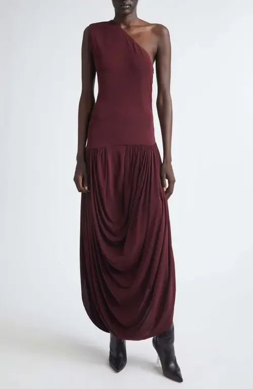 Mila One-Shoulder Jersey Dress by Brandon Maxwell