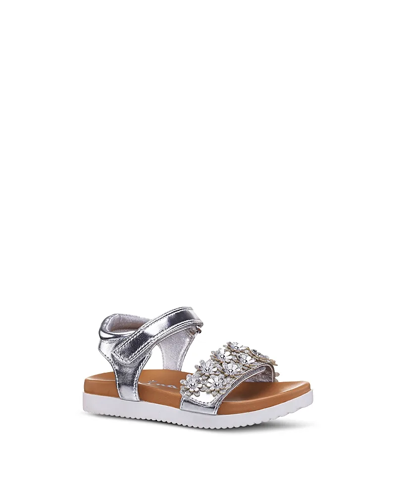 Neriah Flower Applique Sandals by Nina
