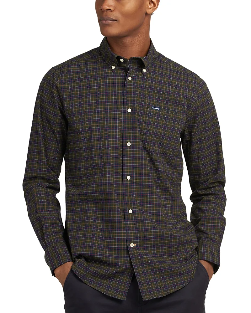 Lomond Cotton Blend Check Pocket Shirt by Barbour