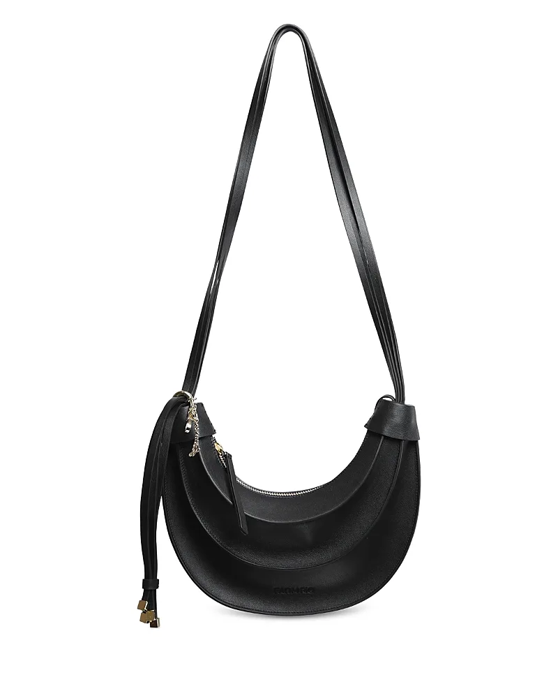 Banana Small Leather Hobo Bag by FARM Rio