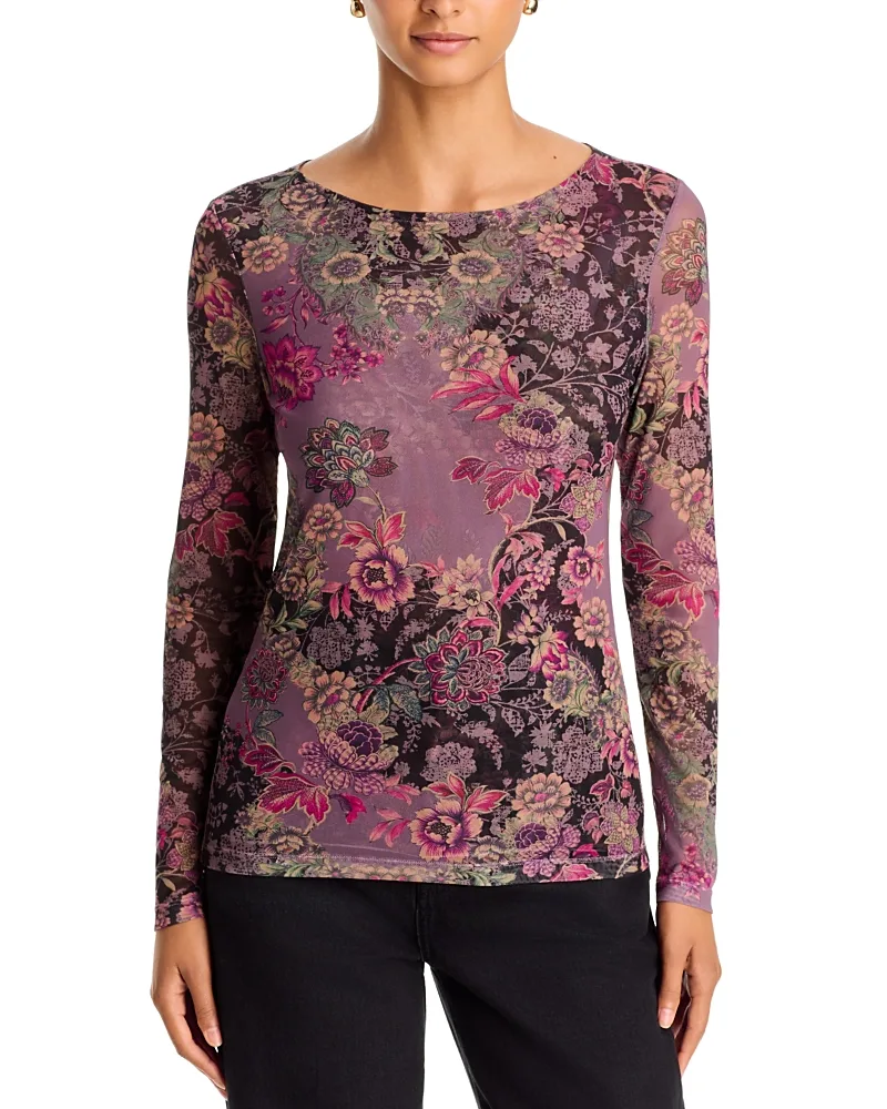 Long Sleeve Mesh Tee by Johnny Was