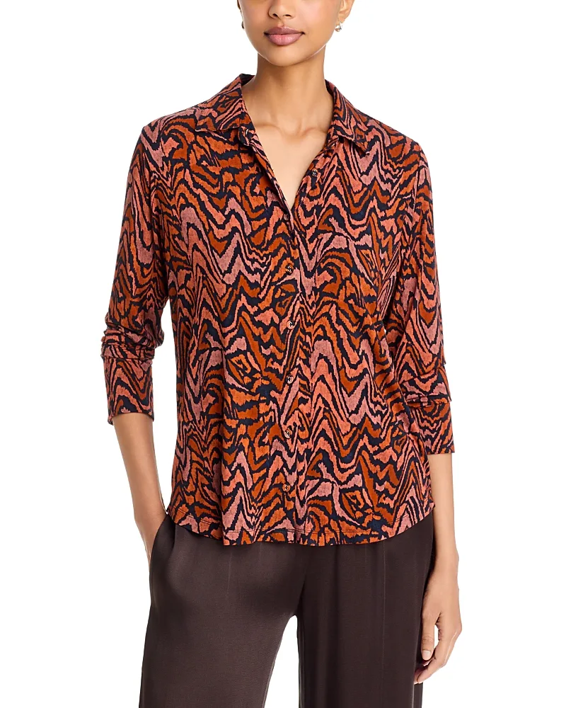 The Janie Favorite Button Front Shirt by Johnny Was