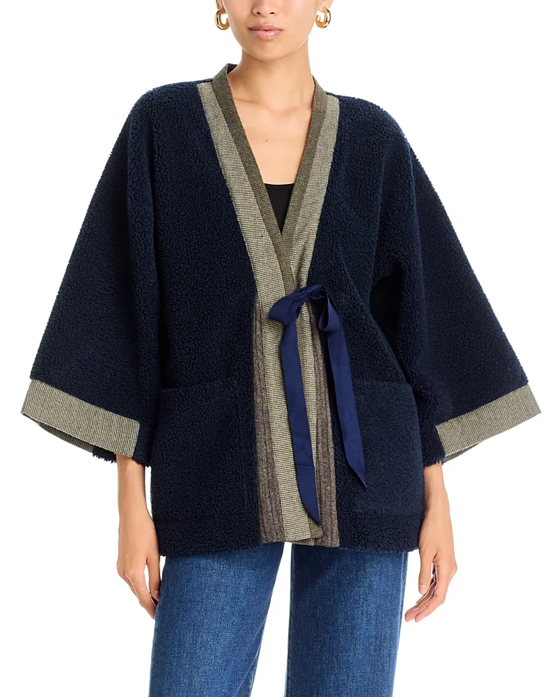 Melba Boucle Tie Front Kimono by Johnny Was