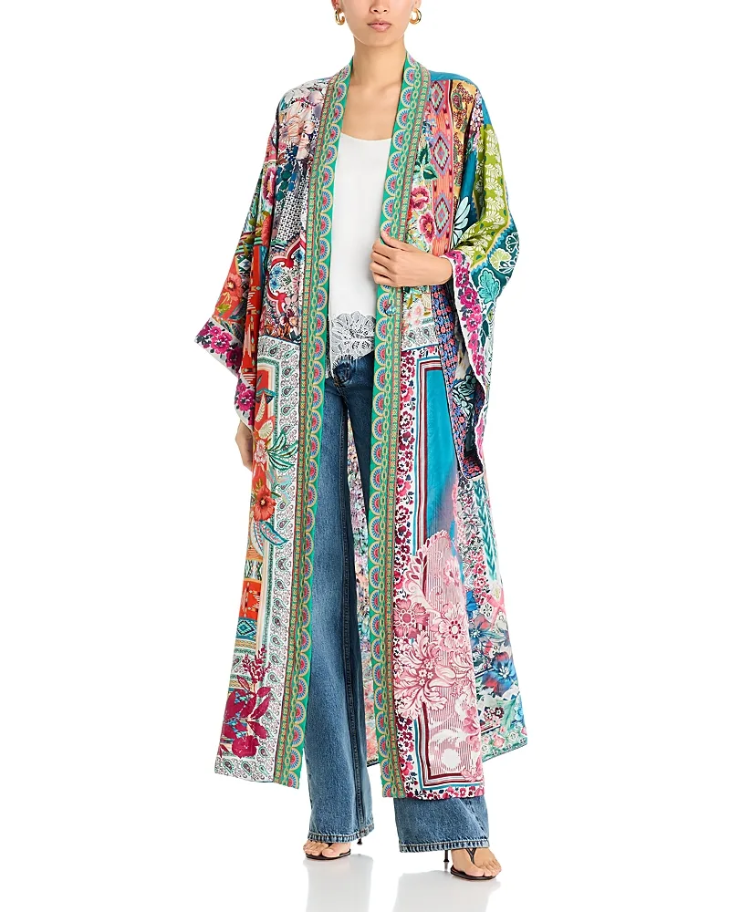 Aziza Long Silk Reversible Kimono by Johnny Was