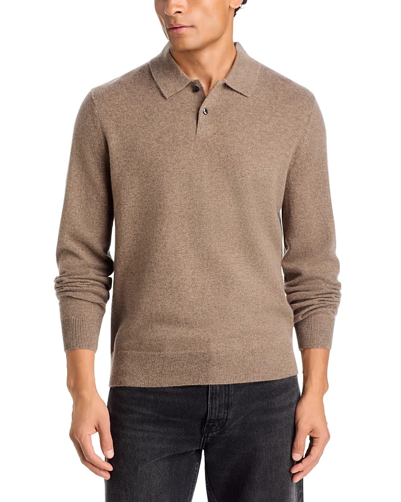 Goris Cashmere Long Sleeve Polo Sweater by Theory